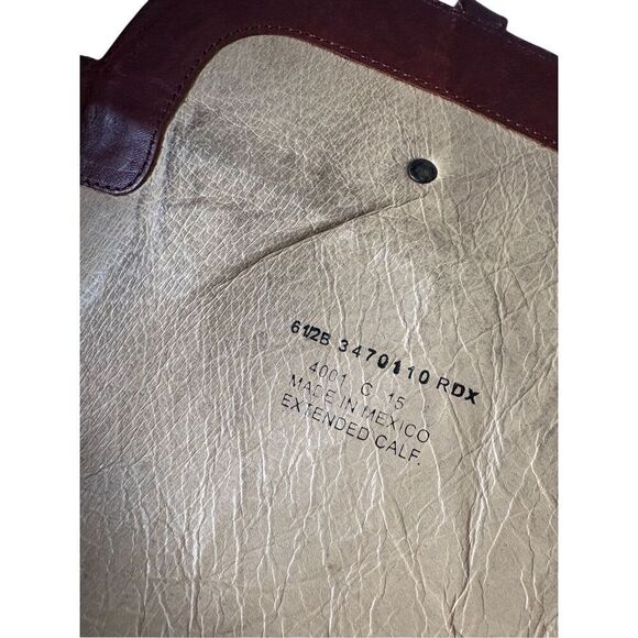 Frye Melissa Tab Leather Riding Boots Extended calf 6.5 Zip Redwood Tall - Picture 6 of 12